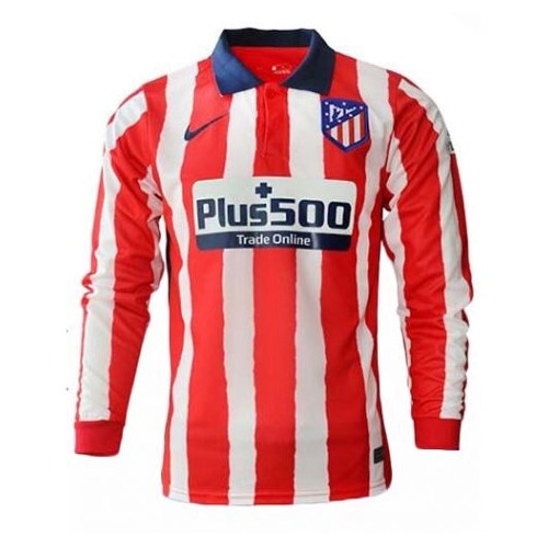 Tailandia Camiseta Atletico Madrid 1ª ML 2020-2021 Rojo